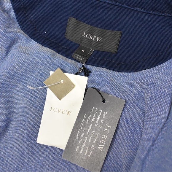 (J. Crew) Peacoat in Heavyweight Cotton Twill - Picture 7 of 8